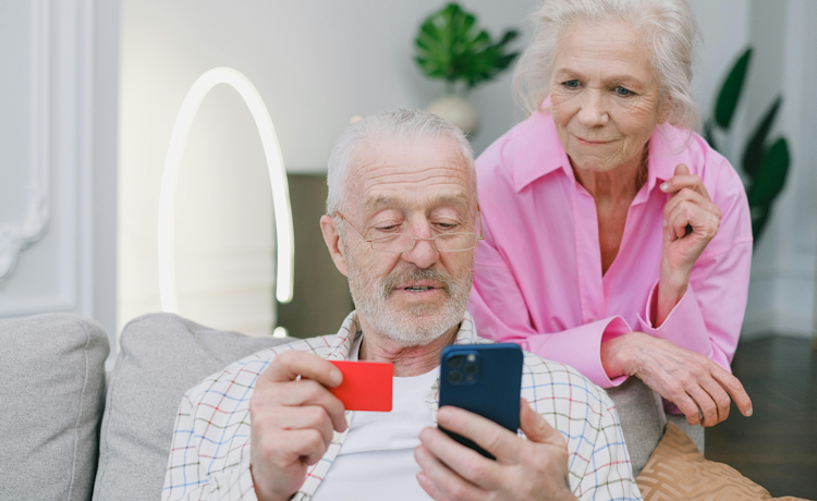 illustratie ouder stel